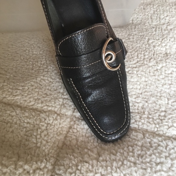 SOLD!!! Franco Sarto Black leather pump - Picture 3 of 5